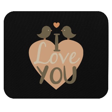 Discover i love you Mouse Pads