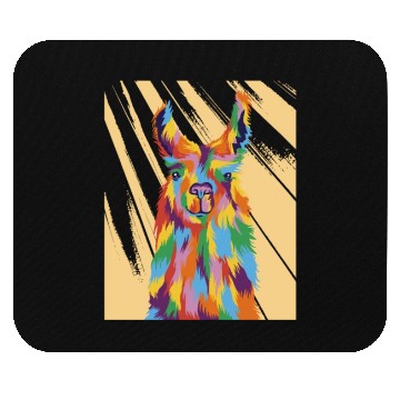 Discover Vibrant Llama Majesty Mouse Pads