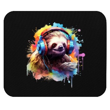 Discover Sloth DJ Mouse Pads