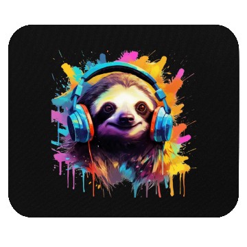 Discover Sloth DJ Mouse Pads