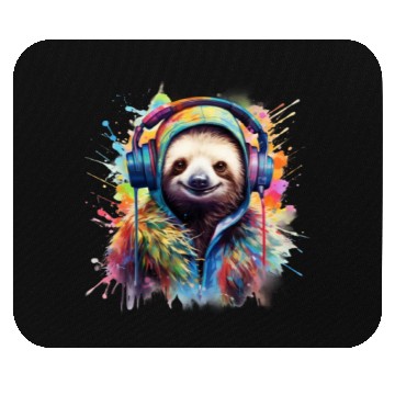 Discover Sloth DJ Mouse Pads