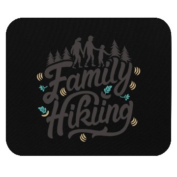 Discover Family hiking fun Mouse Pads