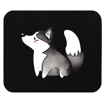 Discover Stubborn Husky Mouse Pads