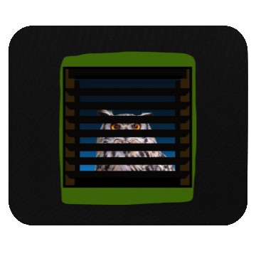 Discover Flaco the Owl - Green Window Mouse Pads