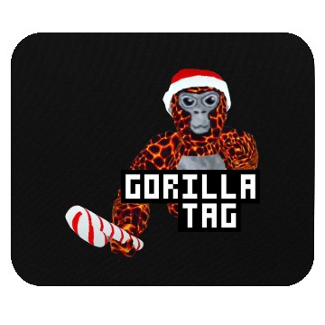 Discover Gorilla Tag Santa Monkey Candy Cane Gorilla Mouse Pads