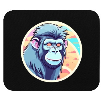 Discover Ape Monkey Illustration Mouse Pads