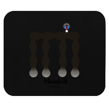 Discover Bold monkey print "Mandrill" Mouse Pads