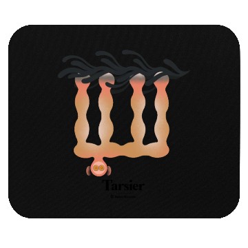 Discover Bold monkey print "Tarsier" Mouse Pads