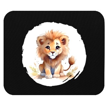 Discover Watercolor Lion Mouse Pads