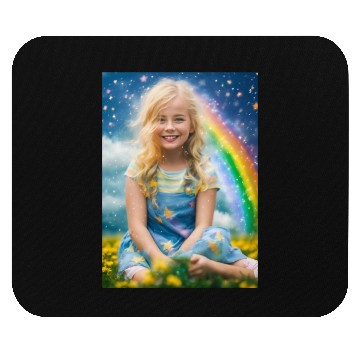 Discover Celestial Rainbow Harmon Mouse Pads