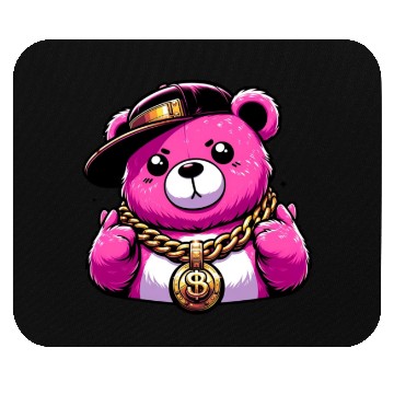 Discover Hip-Hop Honeys: Bling Bear Edition Mouse Pads