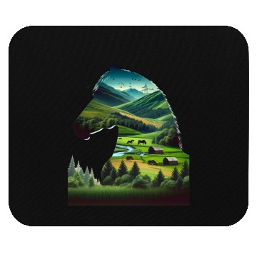 Discover Nature in Horse Pattern Mouse Pads