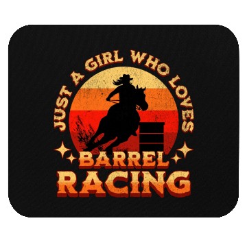 Discover Just a Girl Who Loves Barrel Racing Mouse Pads
