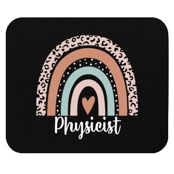 Discover Physicist Rainbow Leopard Funny Physicist Mouse Pads
