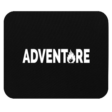 Discover Adventure typographic artsy Mouse Pads