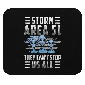 Discover Aliens Area 51 Alien Astronaut Mouse Pads