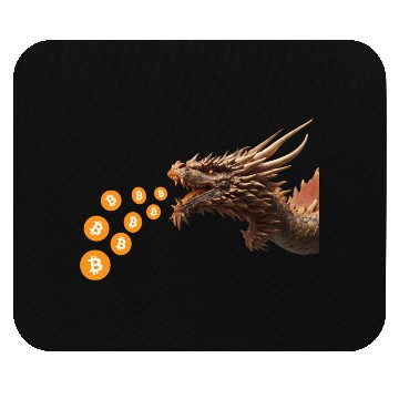 Discover Bitcoin dragon Mouse Pads