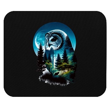 Discover Nature in Owl Pattern Mouse Pads