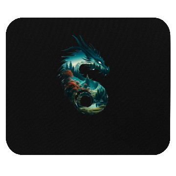Discover Nature in Dragon Pattern Mouse Pads