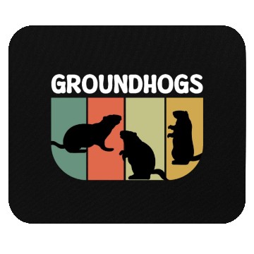 Discover Groundhogs Retro Vintage Happy Groundhog Day Mouse Pads