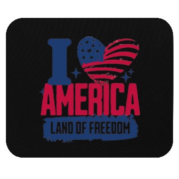 Discover Clothing Apparel Mouse Pads i love america