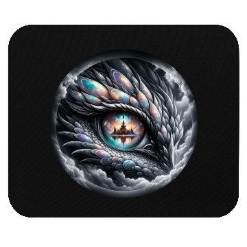 Discover Mystic Vision The Celestial Dragon s Gaze Mouse Pads
