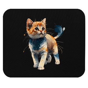 Discover A wonderful cat walking Mouse Pads