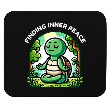 Discover Finding Inner Peace: Turtle Meditation Journey Mouse Pads
