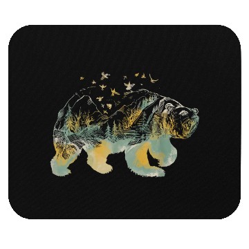 Discover Bear Forest Nature Adventure Mouse Pads