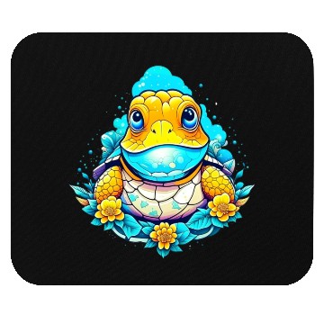 Discover Lizard sitting on top of flowers Mouse Pads