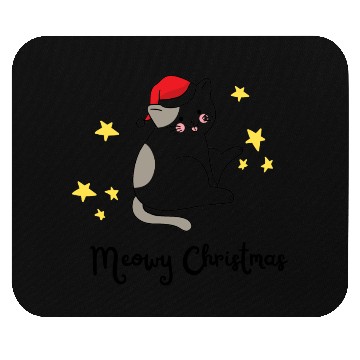 Discover Meowy Christmas Mouse Pads