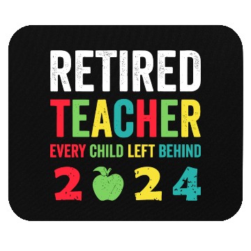 Discover Retired Teacher EST 2024 Mouse Pads