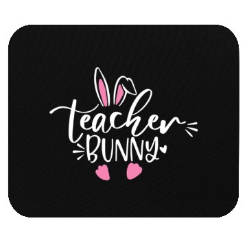 Discover Teacher bunny easter Mouse Pads