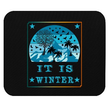 Discover vecteezy winter is magic Mouse Pads design