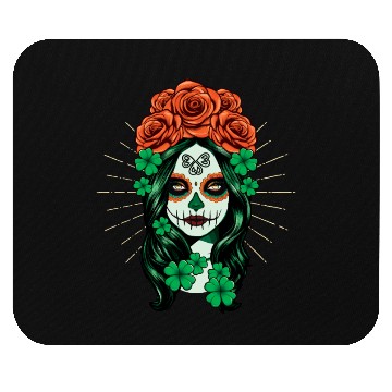 Discover St Patrick's Day Dia De Los Muertos Calavera Mouse Pads