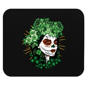 Discover St Patrick's Day Dia De Los Muertos La Catrina Mouse Pads