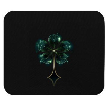Discover St Patricks Day Shamrock Geometric Clover Mouse Pads