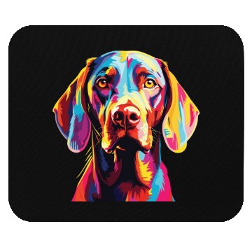 Discover Watercolor Colorful Vizsla Mouse Pads