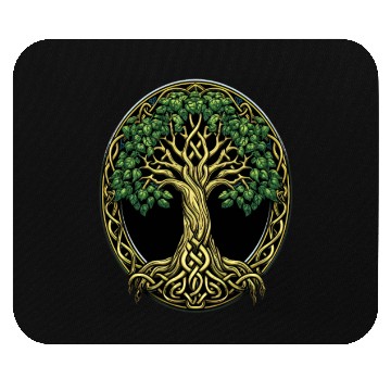 Discover St Patricks Day Celtic Knot Tree Irish Gaelic Mouse Pads