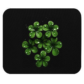 Discover St Patricks Day Shamrock Water Drops Irish St Mouse Pads