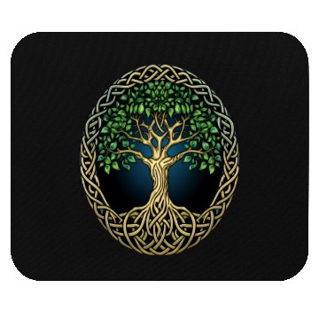 Discover St Patricks Day Celtic Knot Tree Irish Gaelic Mouse Pads