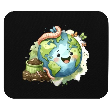 Discover Worm Farming Earthworm Gardener Vermiculture Mouse Pads