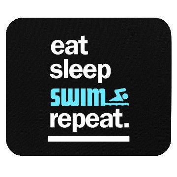 Discover Eat Sleep Swim Repeat Mouse Pads