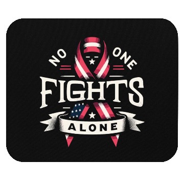 Discover No One Fights Alone US Family Veteran Awareness Mouse Pads