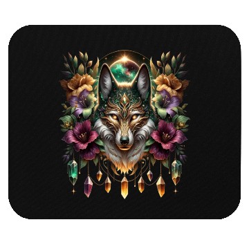Discover Celestial Canine Enchantment Mouse Pads