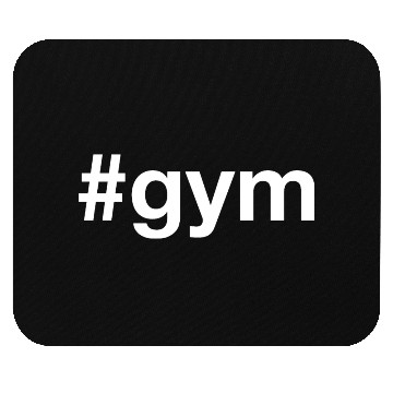 Discover GYM Fitness Bodybuilding Hashtag Mouse Pads