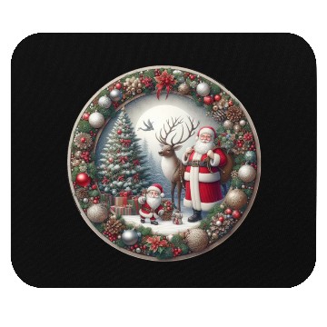 Discover Happy Santa Claus: Traditional Christmas Image Mouse Pads