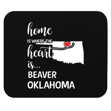 Discover Beaver County Oklahoma Is Where My Heart Is Gift Mouse Pads