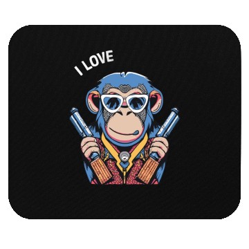 Discover MONKEY SAYING I LOVE Mouse Pads