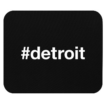 Discover DETROIT Hashtag Mouse Pads